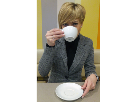 Tomando un té